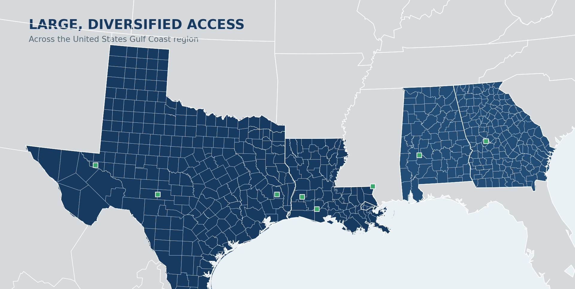 Conceptual East Texas carbon storage focus area
